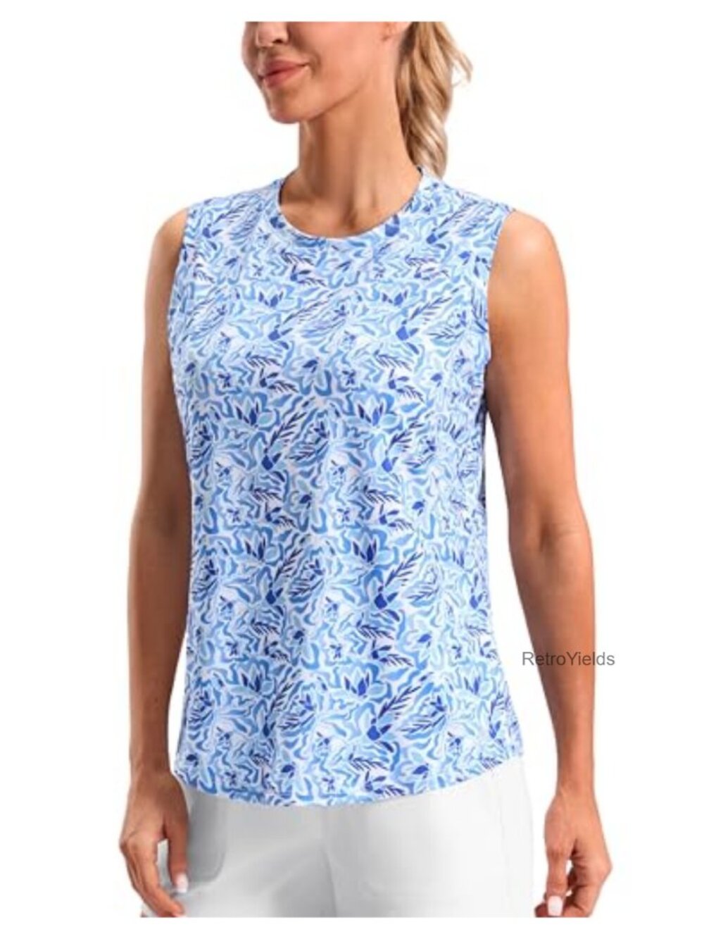 Women's Sleeveless Workout Tank Top Quick Dry Athletic Gym Shirt